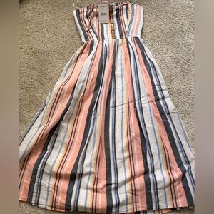 Free People Multicolor Striped Sun Dress